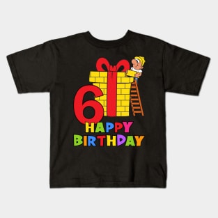6th Birthday Party 6 Year Old Six Years Kids T-Shirt